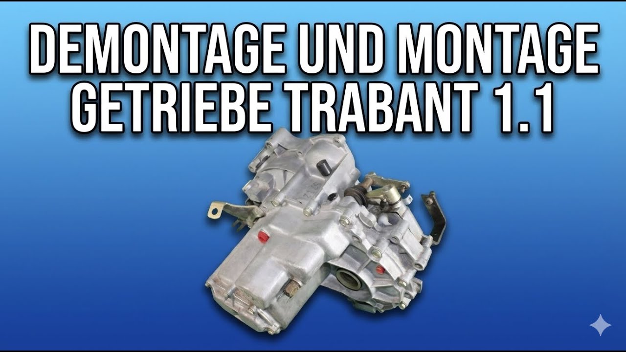 Demontage und Montage 4-Gang Getriebe des Trabant 1.1