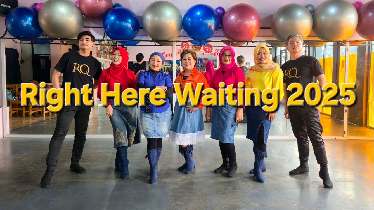 Right Here Waiting 2025 - Line Dance - Improver -Choreo @pennytanml 