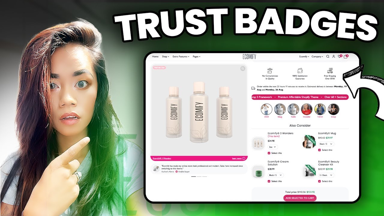 How To Configure Trust badges Section on Ecomify Theme