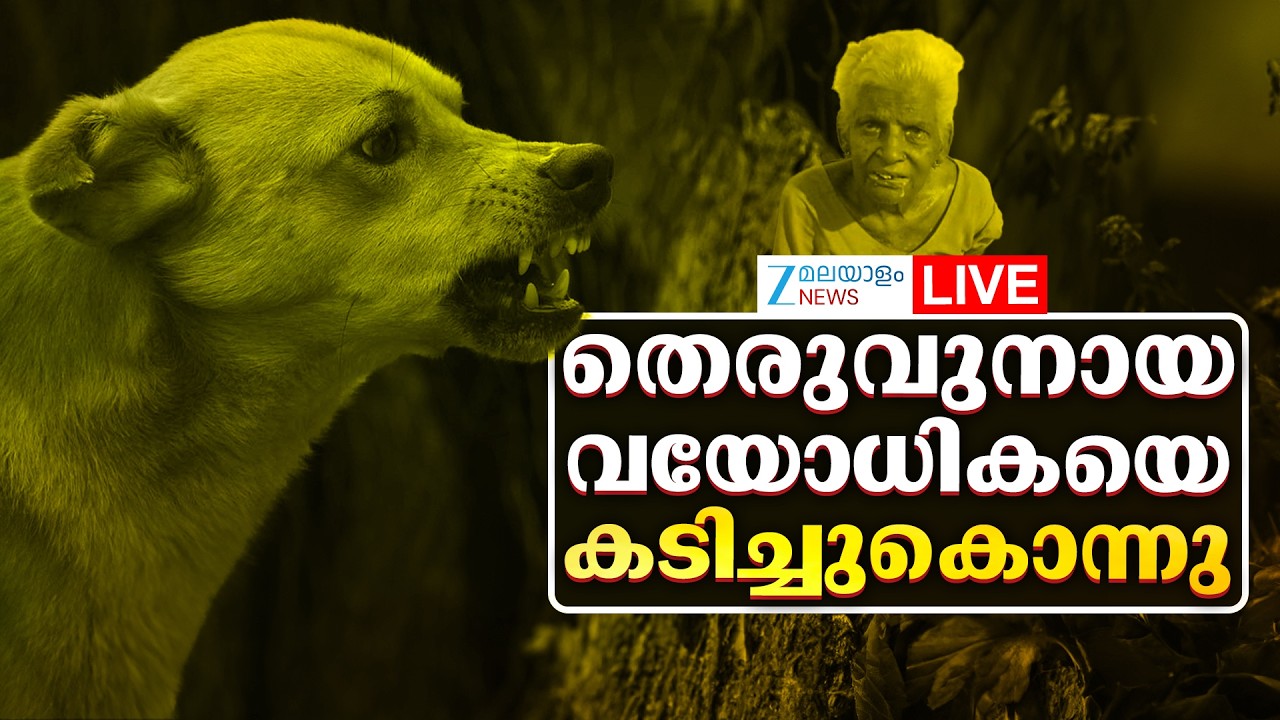 Live : Thrissur Stray Dog Attack | തെരുവുനായ വയോധികയെ കടിച്ചുകൊന്നു | Zee Malayalam News