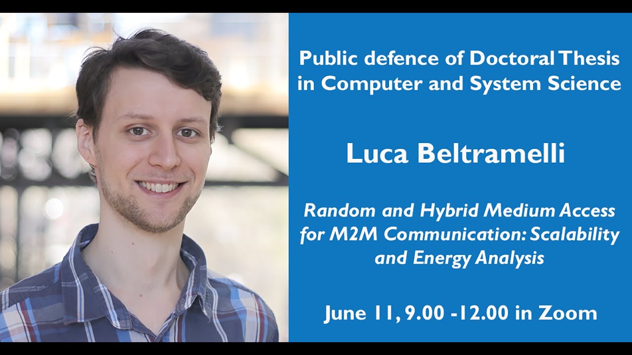 Public defence of Doctoral thesis in Computer and System Science with Luca Beltramelli