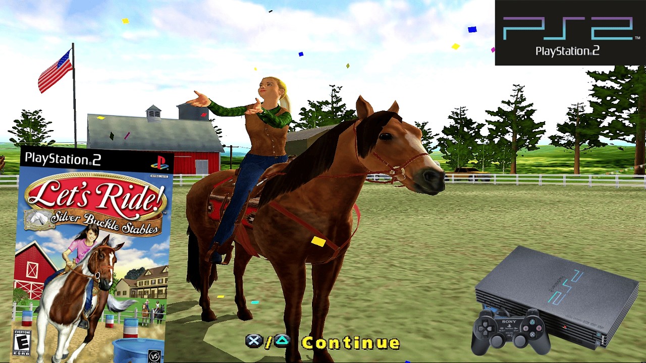 Let's Ride: Silver Buckle Stables (2006) Sony PlayStation 2 (PS2) Gameplay in HD～4K 60FPS