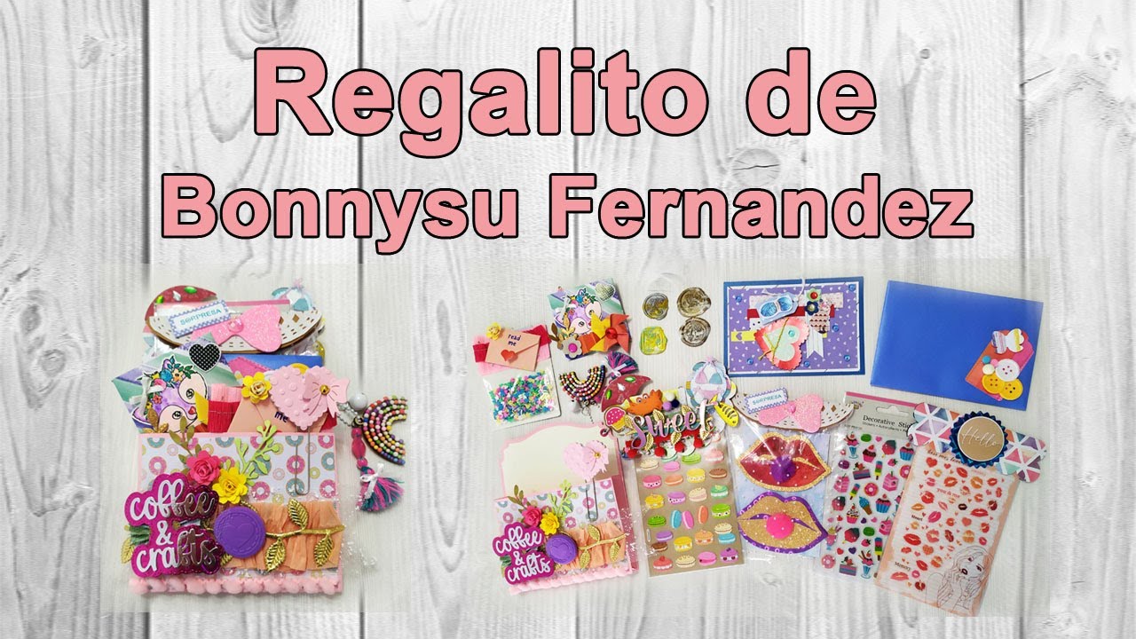 Correo bonito de Bonnysu Fernández. Snail mail. Regalo scrapero. Regalo scrapbooking