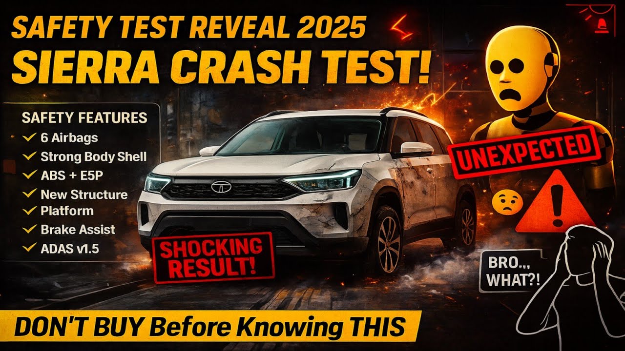 &ldquo;Tata Sierra 2025 Crash Test &ndash; SHOCKING Result! | Safety Test Reveal&rdquo;