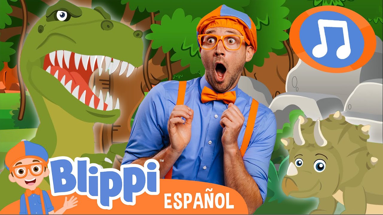 Blippi Canción Del Dinosaurio 🎵 Blippi Español - Canciones para niños
