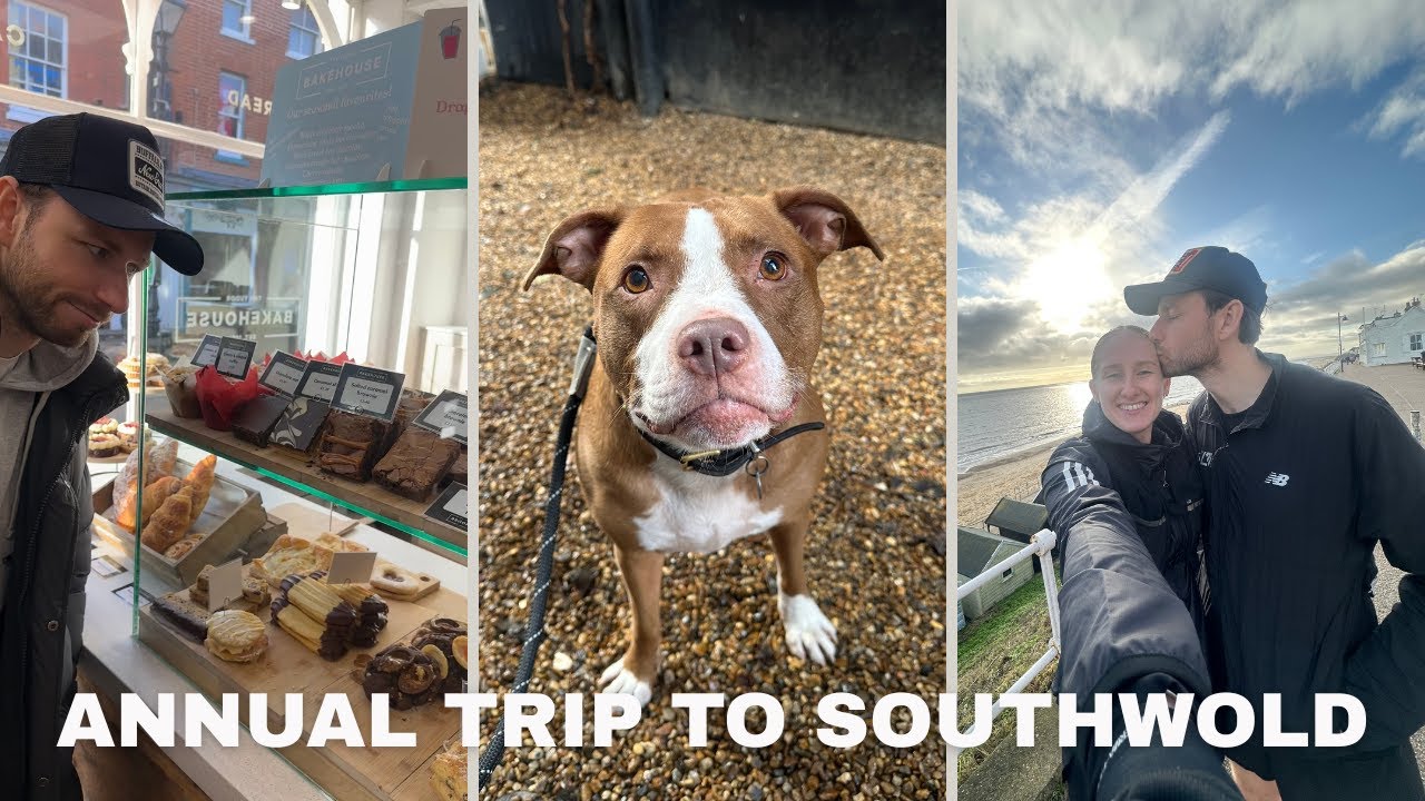SOUTHWOLD VLOG | COLD SEA DIP FOR TOM | DOG WALKING | RUNNING | CHILLING | VPW