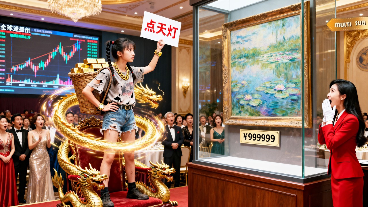 【FULL】通貨暴跌，拍賣會死氣沉沉，女童踮腳點燃天燈，全場讥笑，下秒電子屏復亮，眾人癱軟跪地！ #短劇 #萌寶 #媽咪別怕有我呢