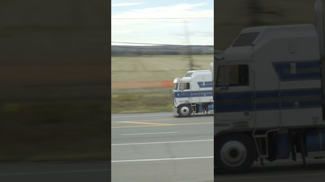 Kenworth K100 Cabover with Jake Brake On Hwy.11 #shorts  #truckspotter