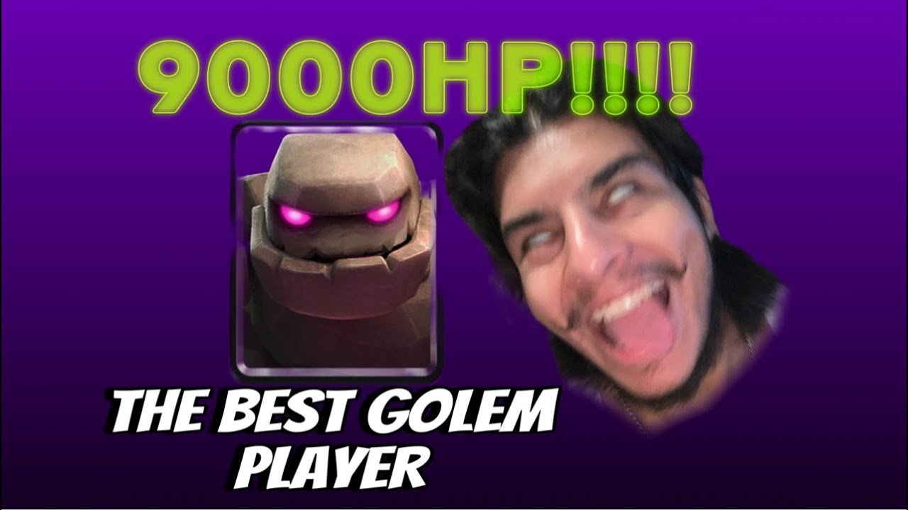 CLASH ROYALE LADDER PUSH + MERGE TACTICS - BEST GOLEM PLAYER IN TEXAS?😱