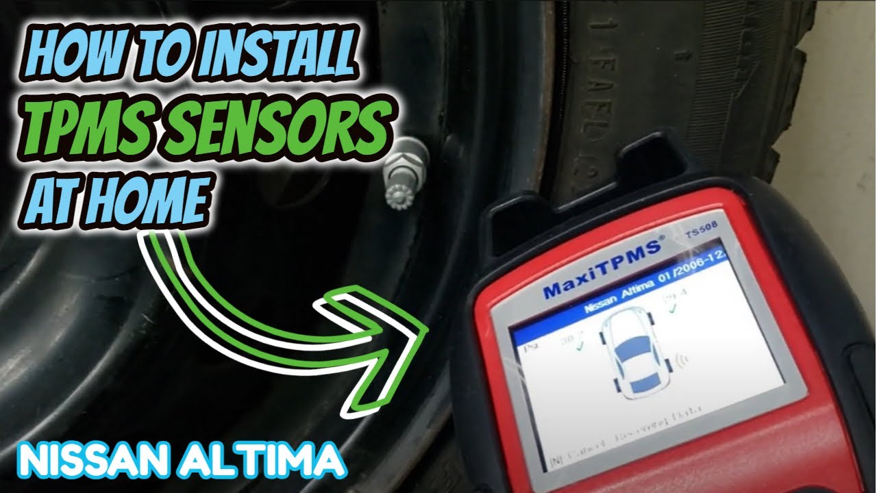 Установка новых датчиков TPMS дома на Nissan Altima 2007-2012 годов👌🏼
