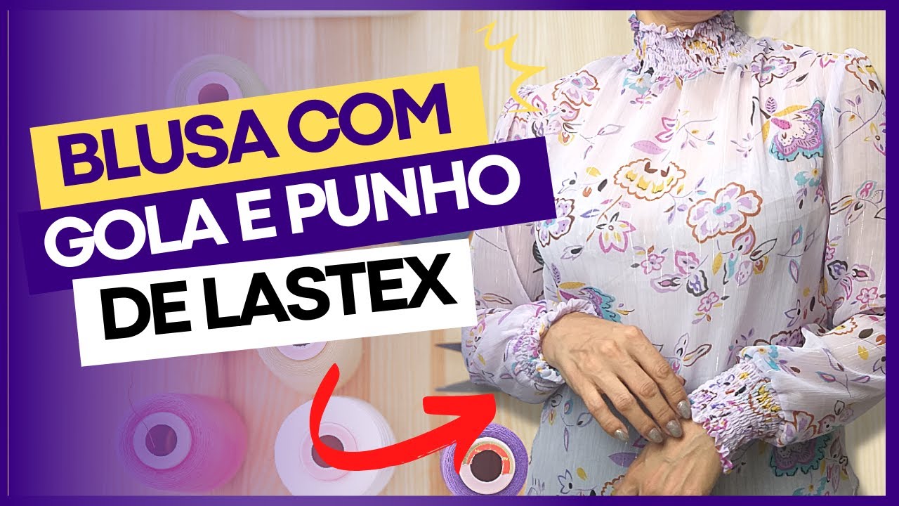 Como Fazer Blusa com LASTEX NA GOLA