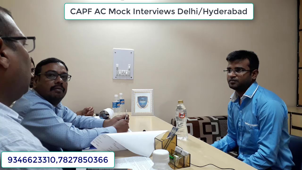 CAPF AC Mock Interview #2 #ARUN DUTT
