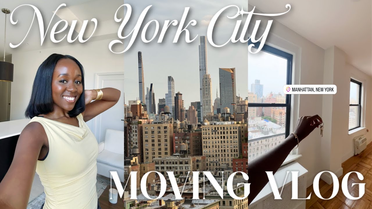 NYC MOVING VLOG! 📦🗽| moving into my new studio apartment, empty apt tour, unpacking & more!