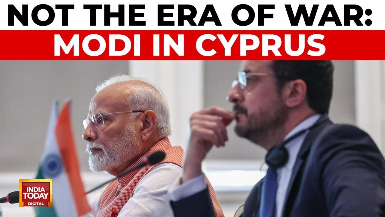 PM Modi's Cyprus Visit: 'Not the Era of War' Message Amid Israel-Iran Conflict | India Today
