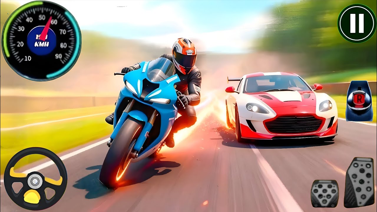 Sport Car & Super Bike Racing -Race Track Impossible Car Driving - Android Gameplay.