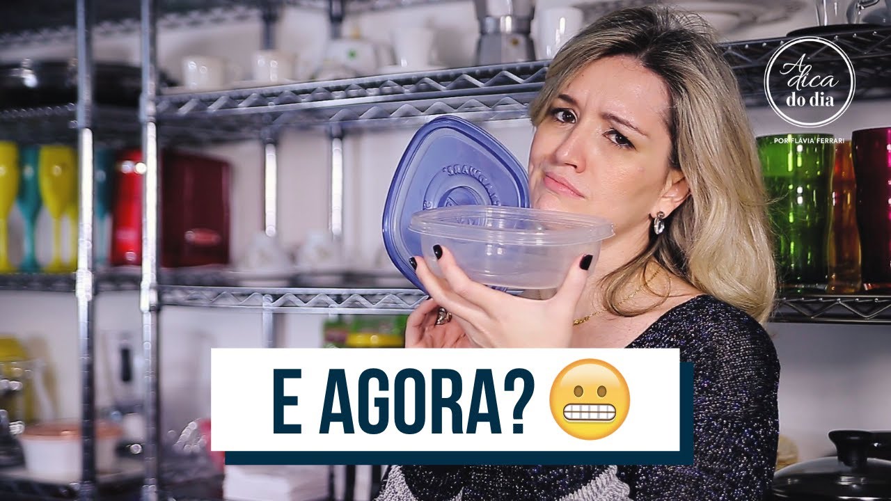 COMO TIRAR MAU CHEIRO DE POTES PLÁSTICOS | FLÁVIA FERRARI