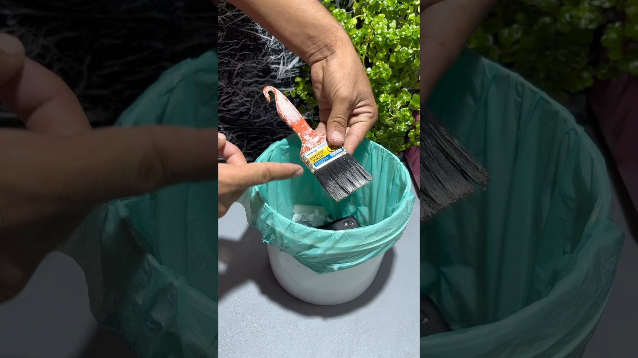 Como restaurar pincel duro de tinta