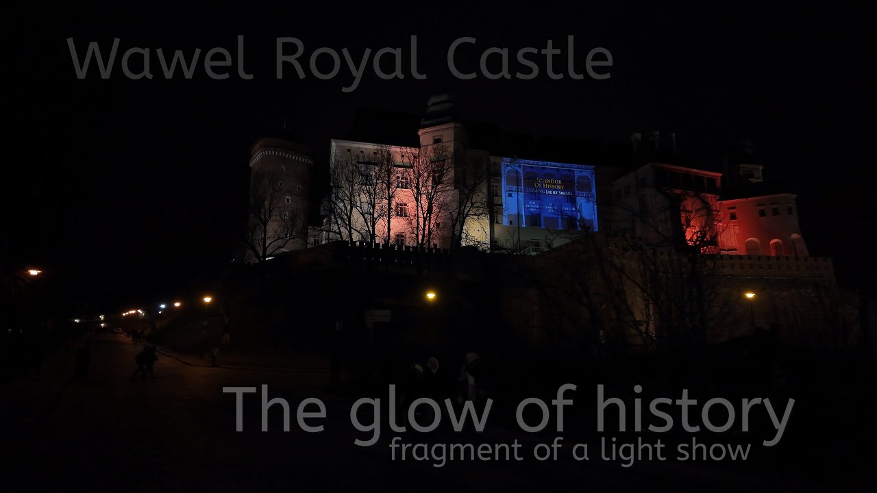 The glow of history - fragment of a light show