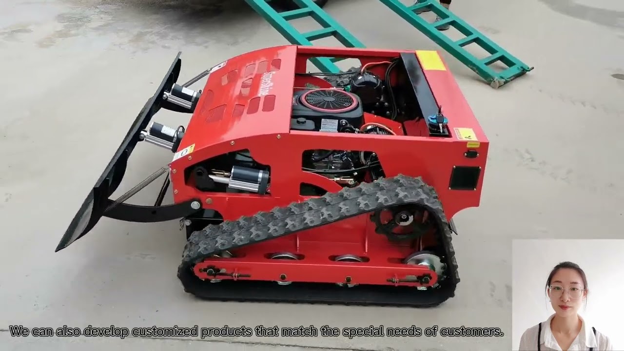 wireless radio control lawn mower with best price in China