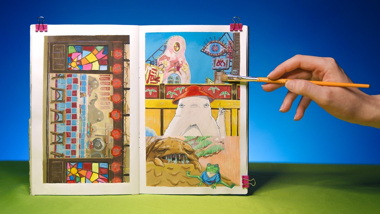 Spirited Away Paintings and Designing Ghibli Spirits