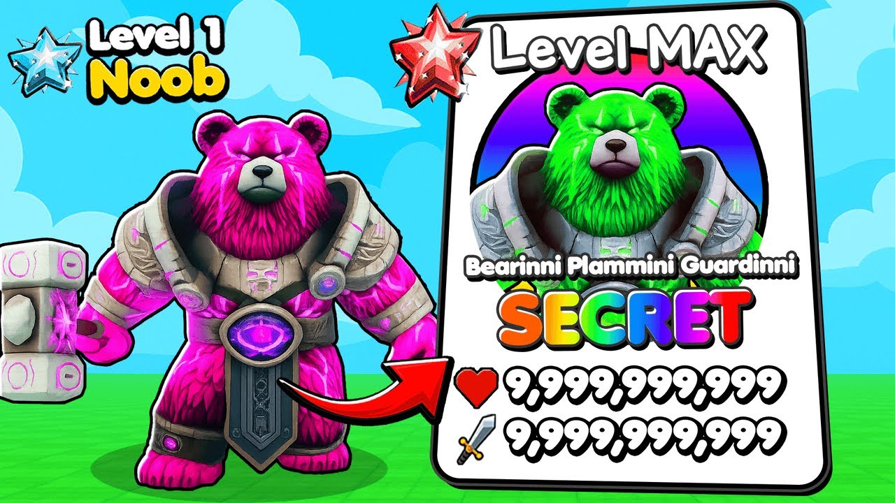 Starting Over as NOOB with Bearinni Plammini Guardinni SECRET in Brainrot Evolution! (Roblox)