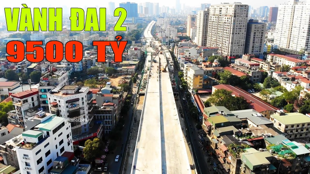 Hình hài toàn tuyến đường Vành Đai 2 trên cao của Vingroup sau 20 tháng thi công