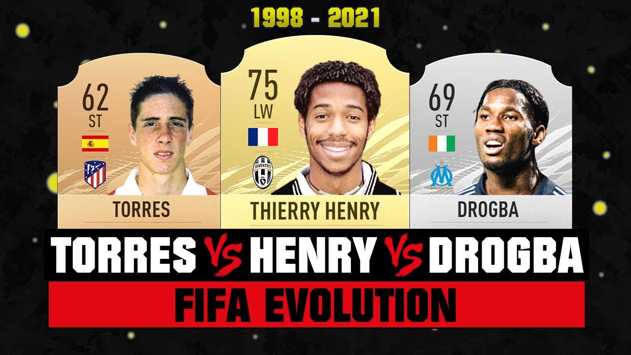 Henry VS Drogba VS Torres FIFA EVOLUTION! 😱🔥 FIFA 98 - FIFA 21
