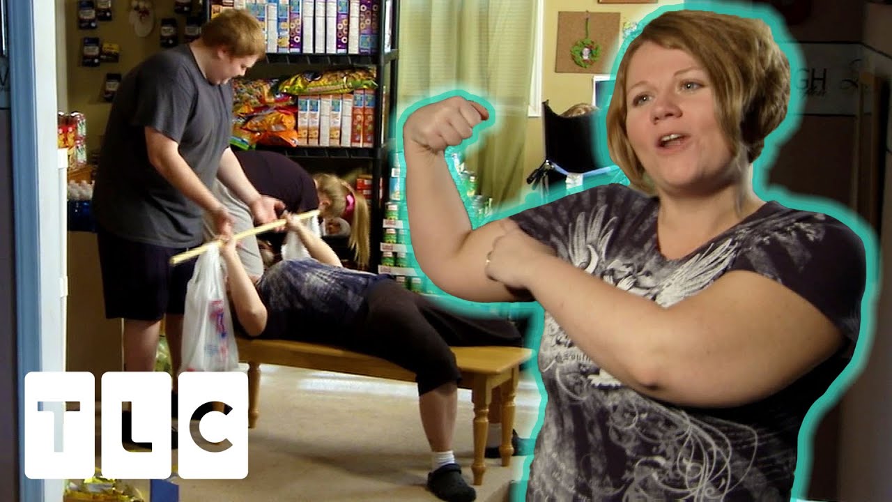 Kids Have To Workout With Stockpile Because Mum Doesn't Want To Pay For The Gym | Extreme Couponing