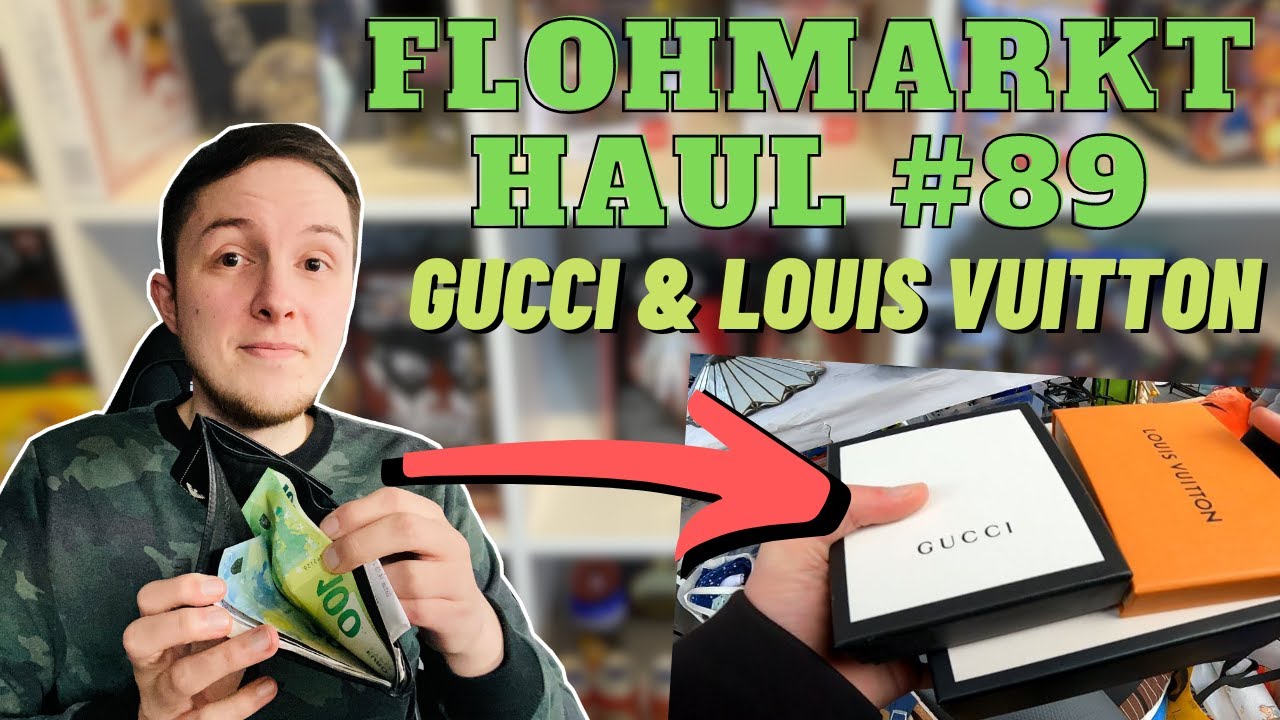 Geld machen auf dem Flohmarkt! Geldexperiment 💸 Gucci und Louis Vuitton gefunden #89 Haul Pickups
