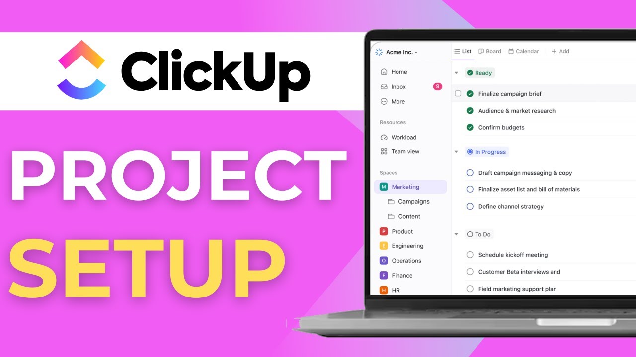 ClickUp для управления строительством: руководство по настройке проекта