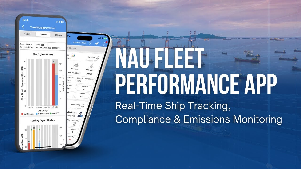 NAU Fleet Performance App | Real-Time Ship Tracking, Compliance & Emissions Monitoring