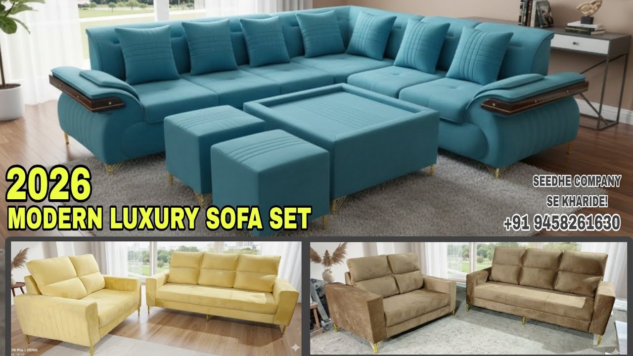 How to Make Sofa Factory | Corner Sofa 9 Seater Design | New Stylish Sofa 2026 | Sofa Making Process