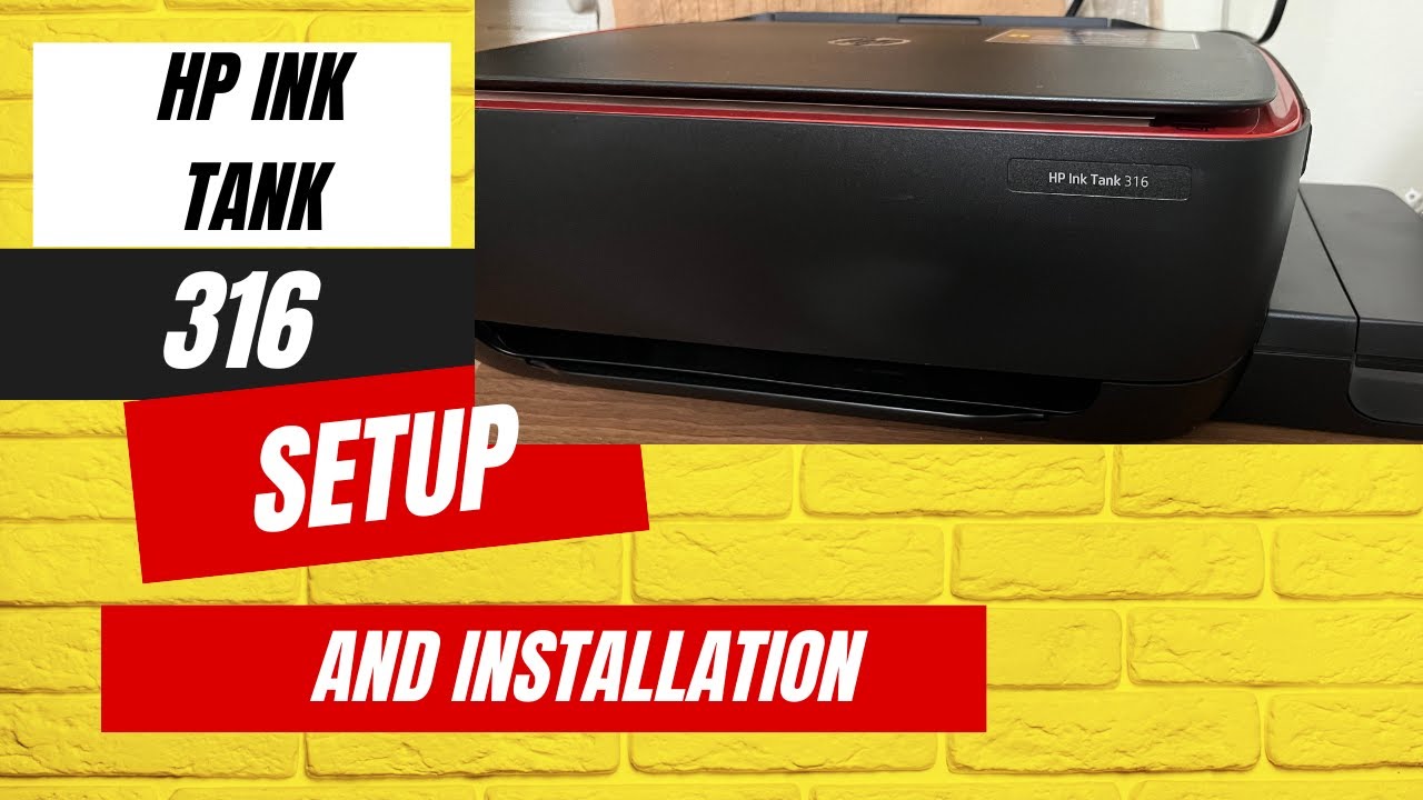 HP Ink Tank 316 | Распаковка и установка | Настройка на английском языке