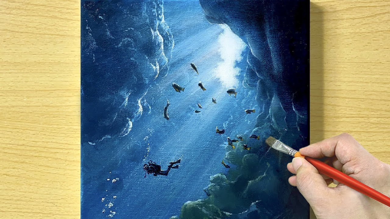 Underwater Painting / Acrylic Painting / STEP by STEP #291