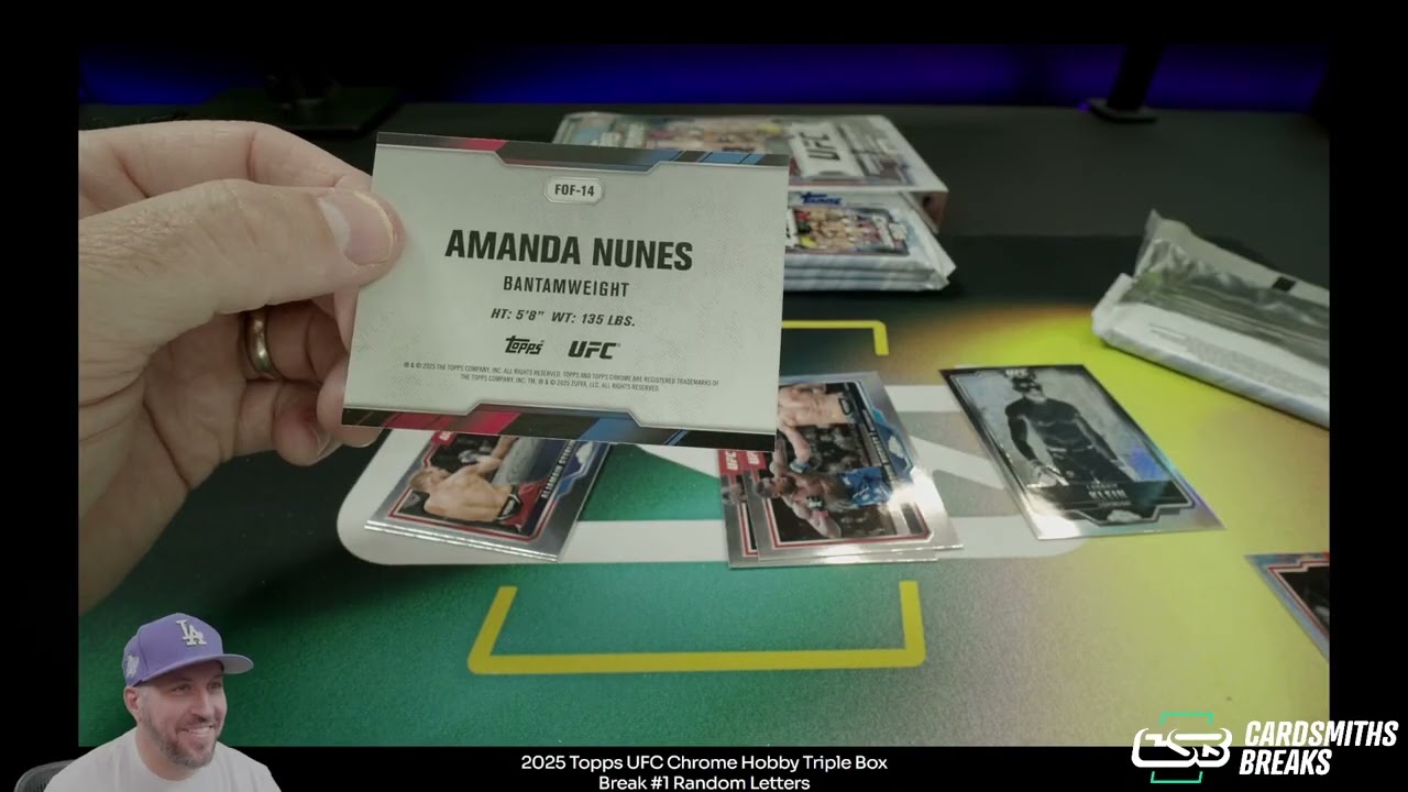 2025 Topps UFC Chrome Hobby Triple Box Break #1