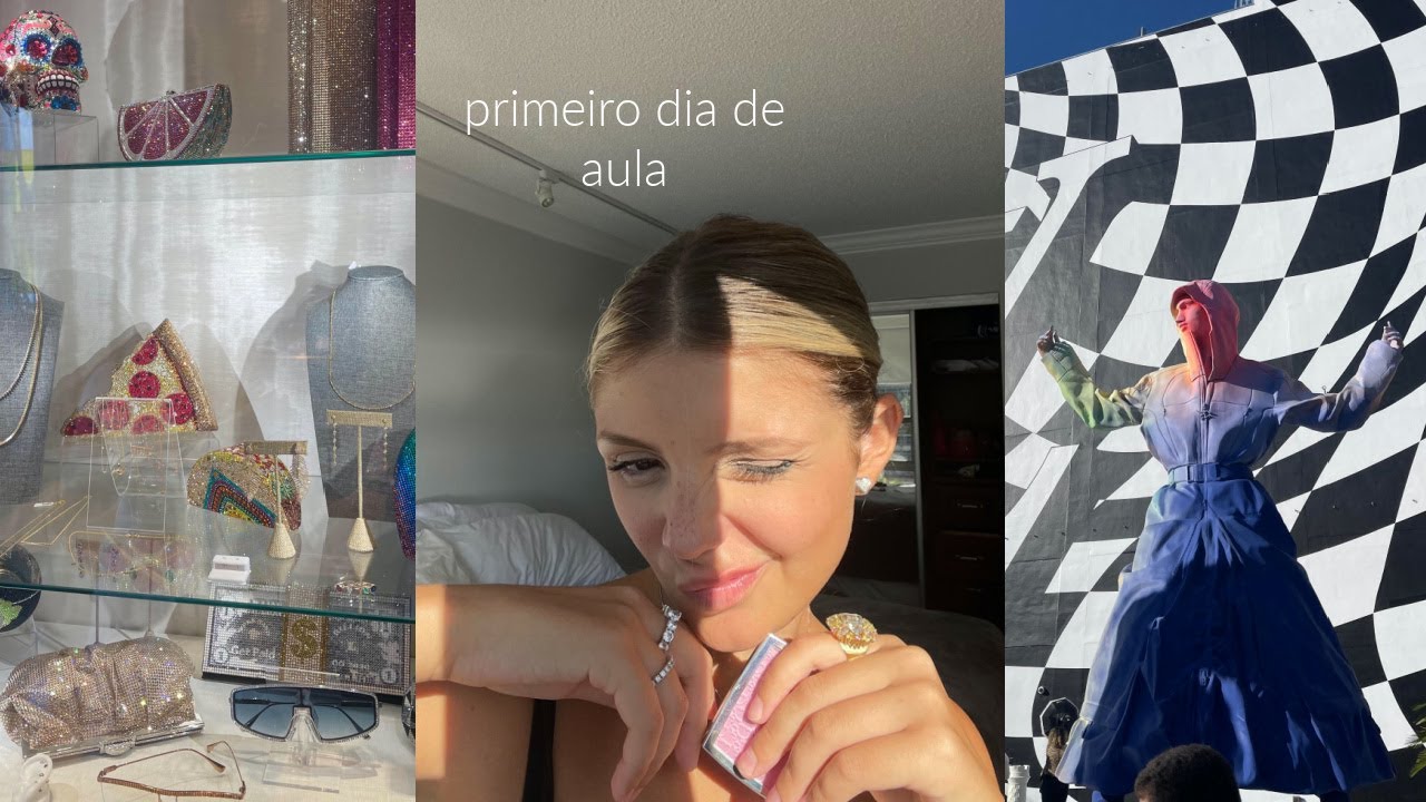 primeiro dia de aula da facul de moda em Miami ( na aula + arrume-se comigo etc )
