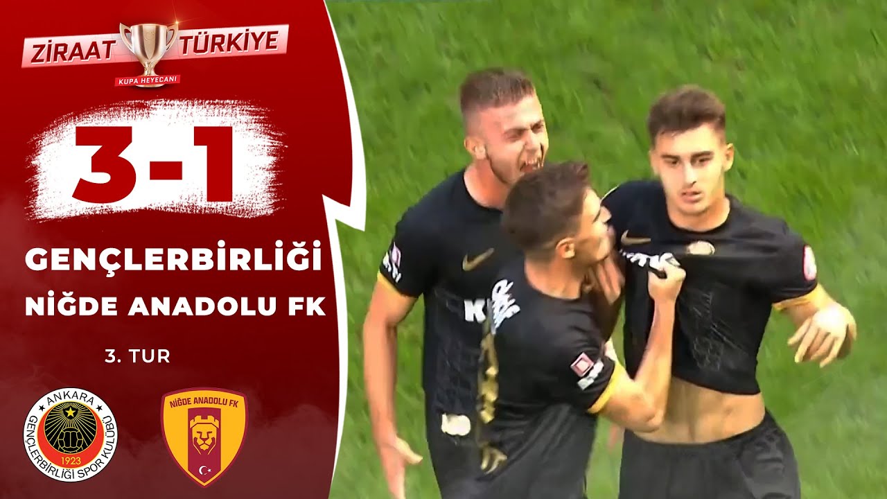 Gençlerbirliği 3-1 Niğde Anadolu FK Maç Özeti (Ziraat Türkiye Kupası 3.Tur Maçı) / 20.10.2022
