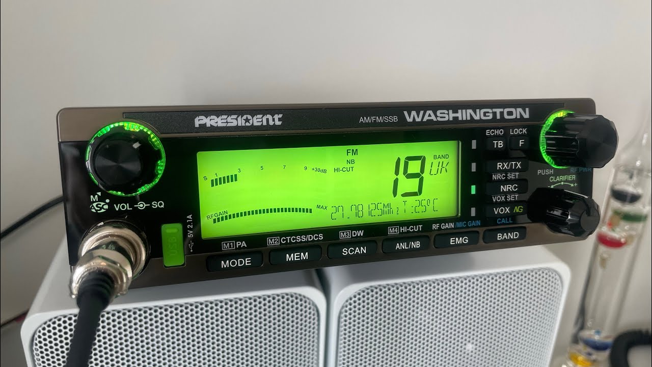 President Washington 2024 CB / Amateur Radio FM SSB very surprised ! delivery Snake Radio Customs