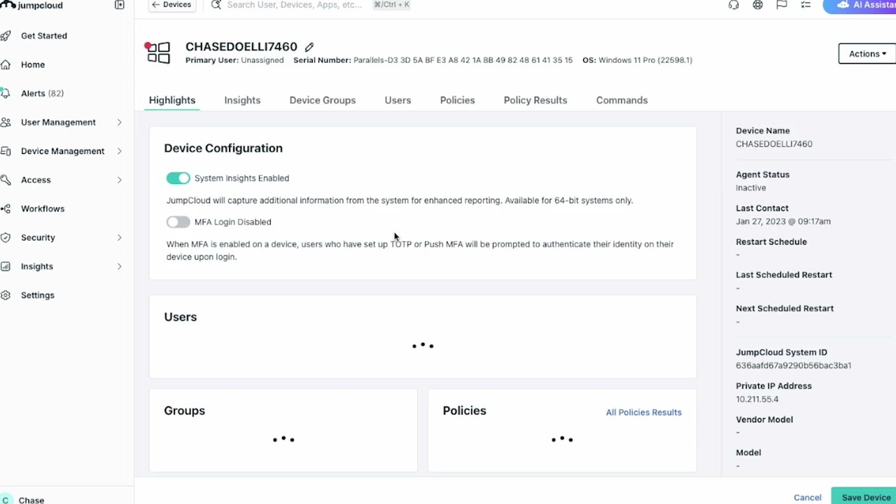 Управление искусственным интеллектом и цифровой идентификацией вашей организации с помощью JumpCloud