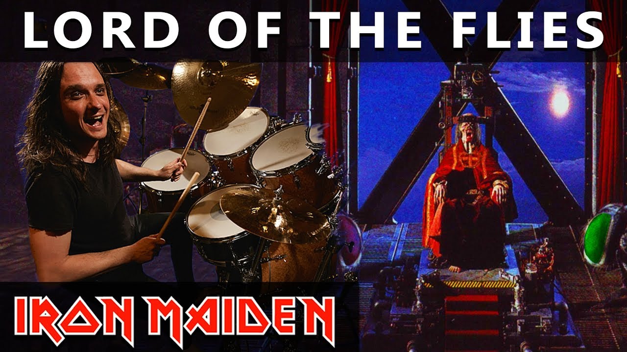 IRON MAIDEN - Lord Of The Flies - Drum Cover - (Death On The Road) #45