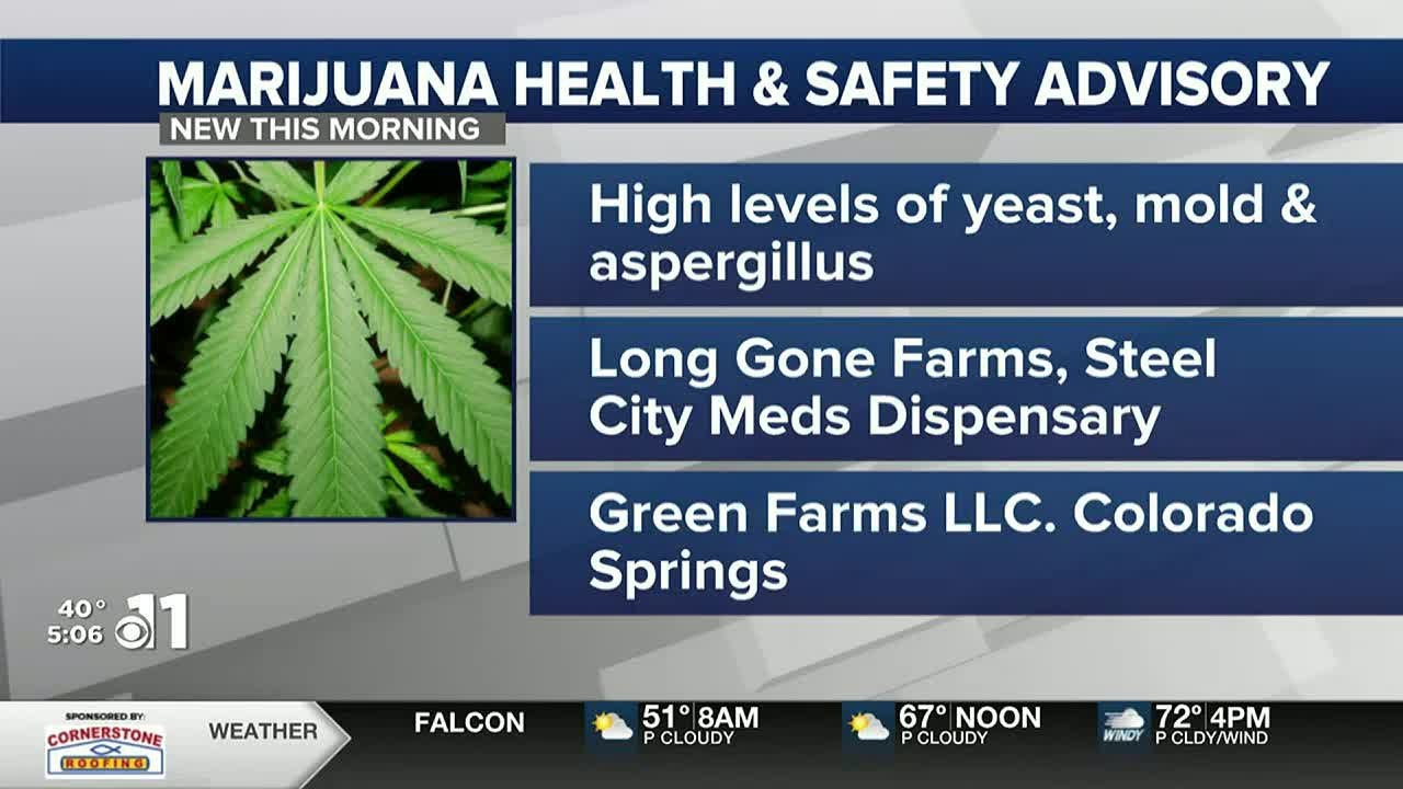 WATCH: Safety advisory for contaminated marijuana batch