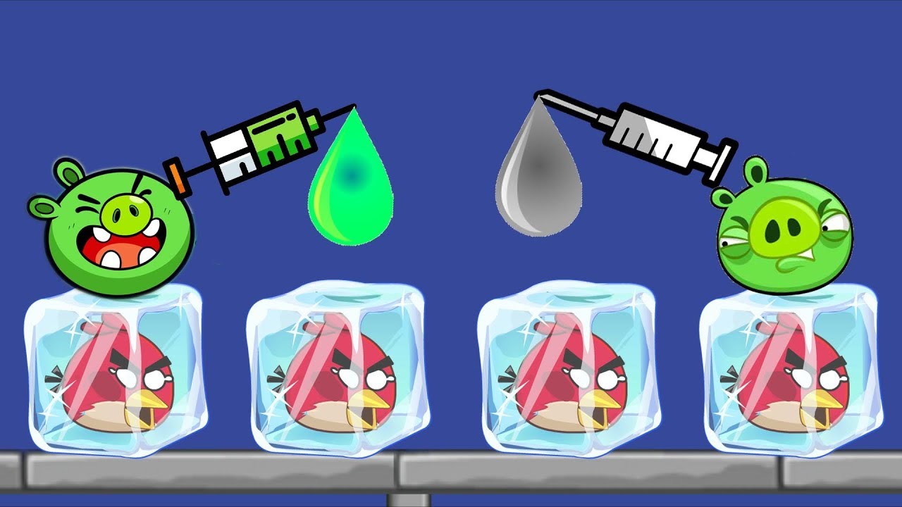 Unfreeze Angry Birds - RESCUE THE FROZEN BIRDS BY DROPPING WATER!