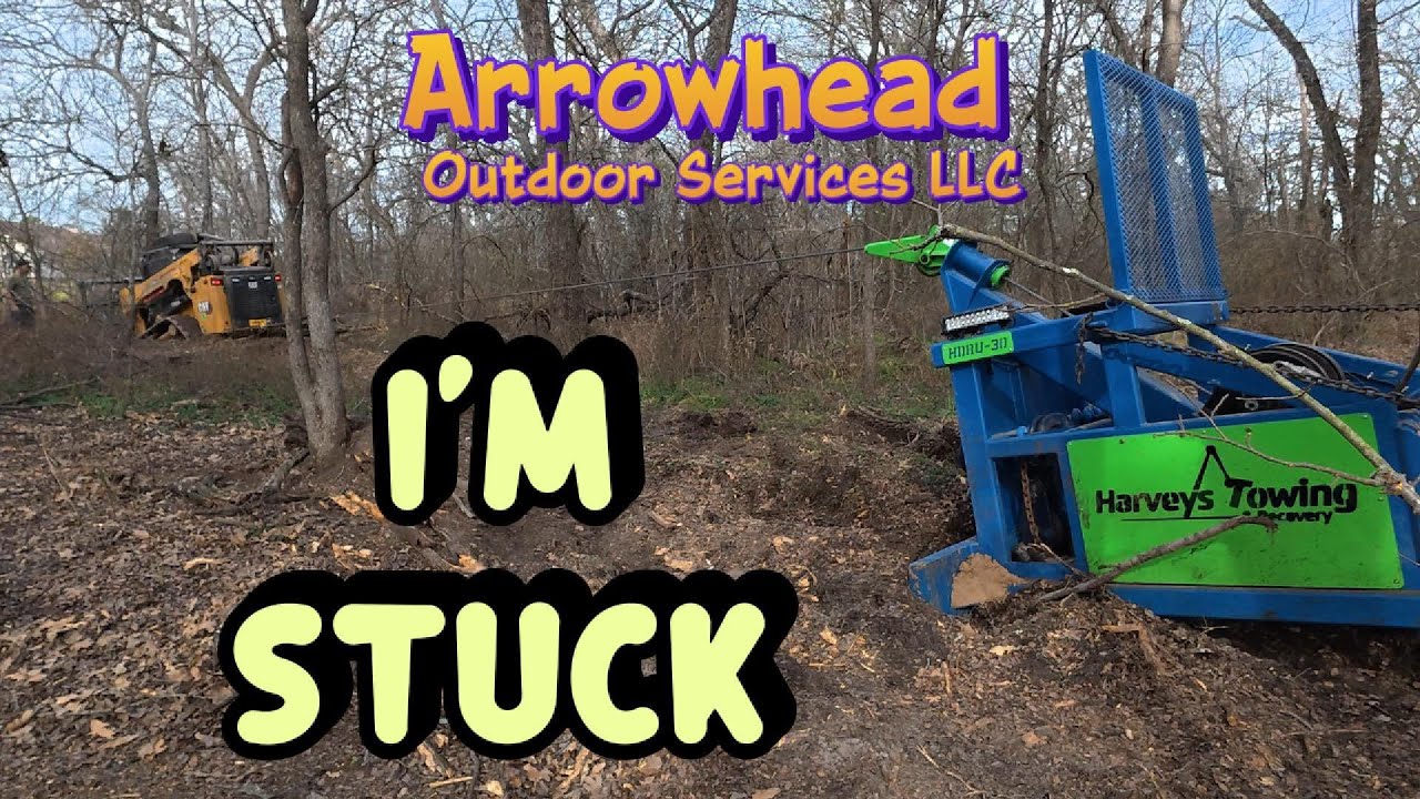 Mulching to Mudding!  I got Stuck Mulching.