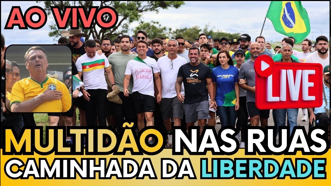 🚨AO VIVO: NIKOLAS E PATRIOTAS NO 3º DE CAMINHADA POR JUSTIÇA E LIBERDADE - ACORDA BRASIL NAS RUAS
