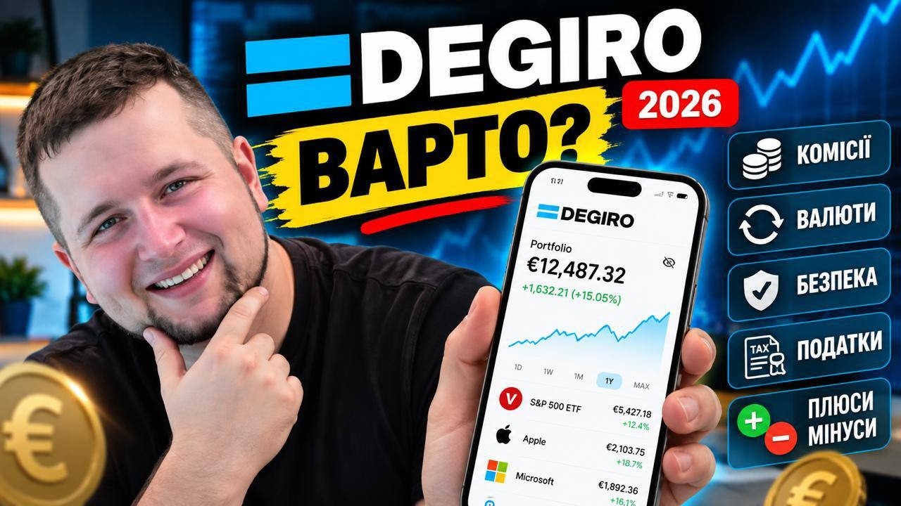 DEGIRO: ЧИ ВАРТО ВІДКРИВАТИ РАХУНОК У 2026? Повний розбір брокера