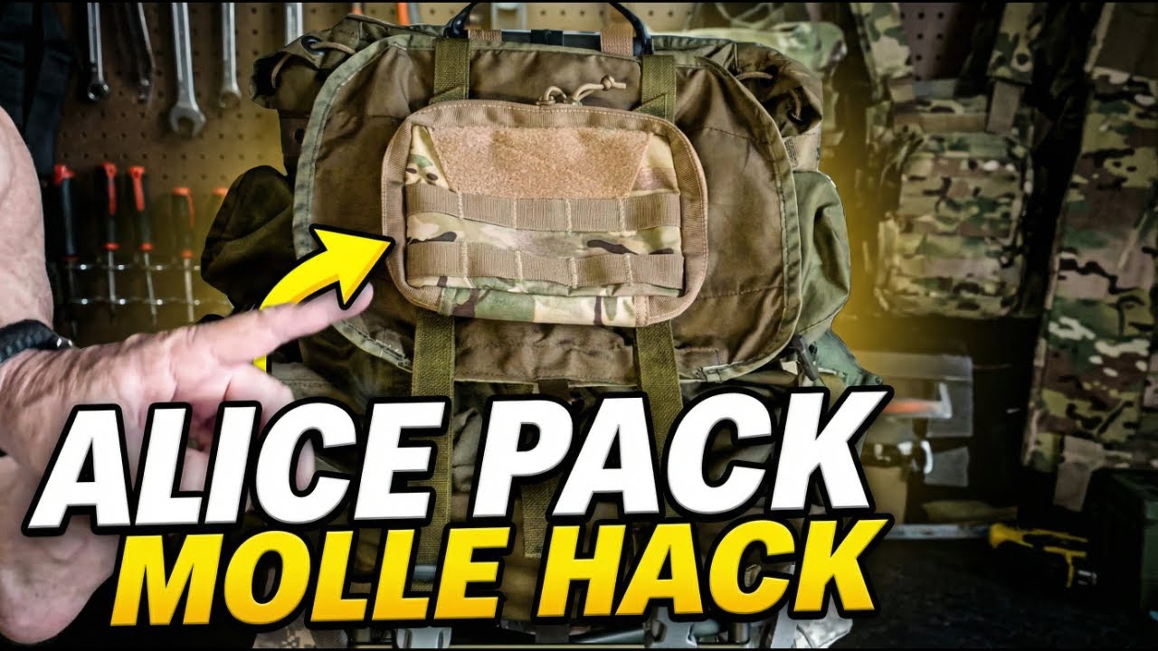 When ALICE met MOLLE Part 2 - Attaching MOLLE pouches to a Medium ALICE Pack