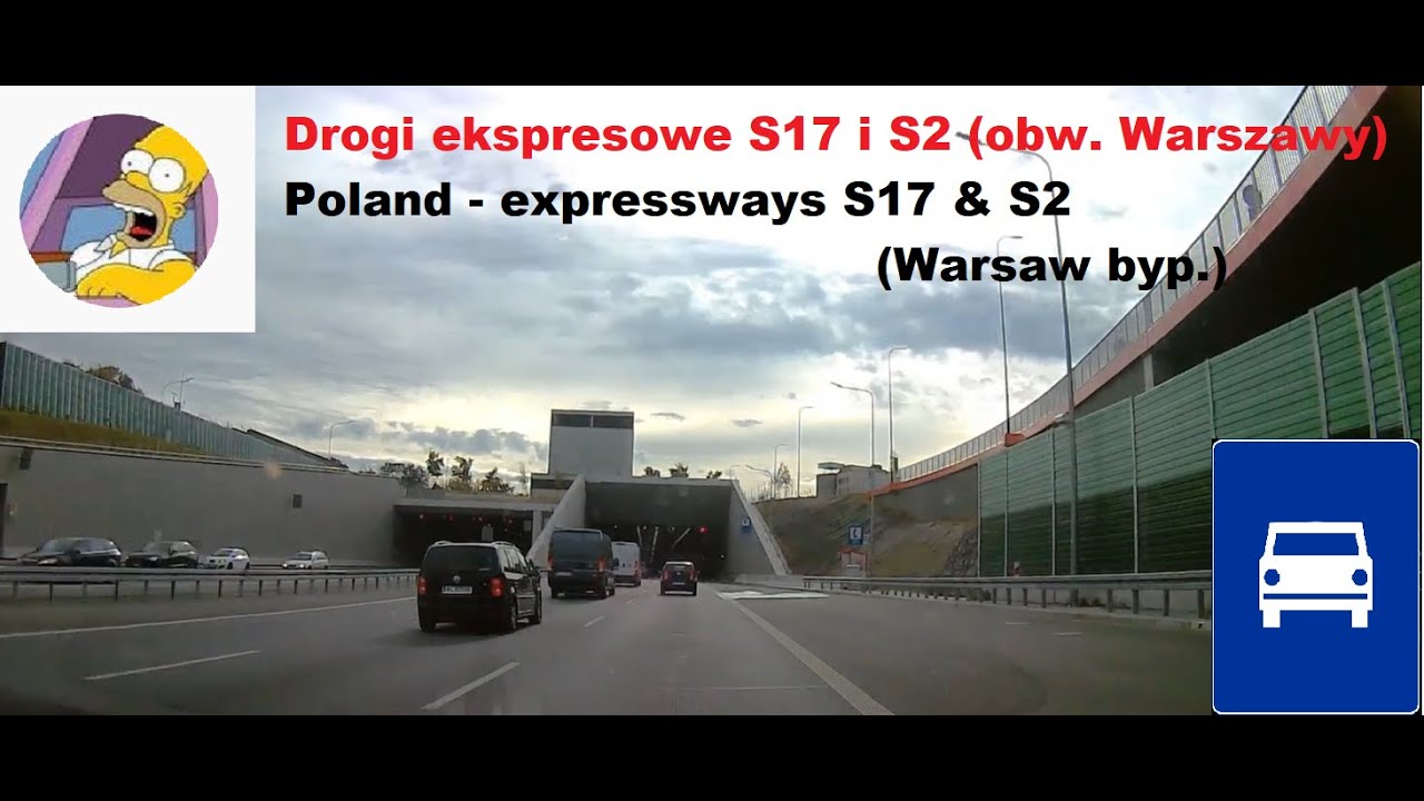 Jazda po Polsce: S17 i S2 (Obwodnica Warszawy) / Driving in Poland  - S17, S2 ( Warsaw bypass)