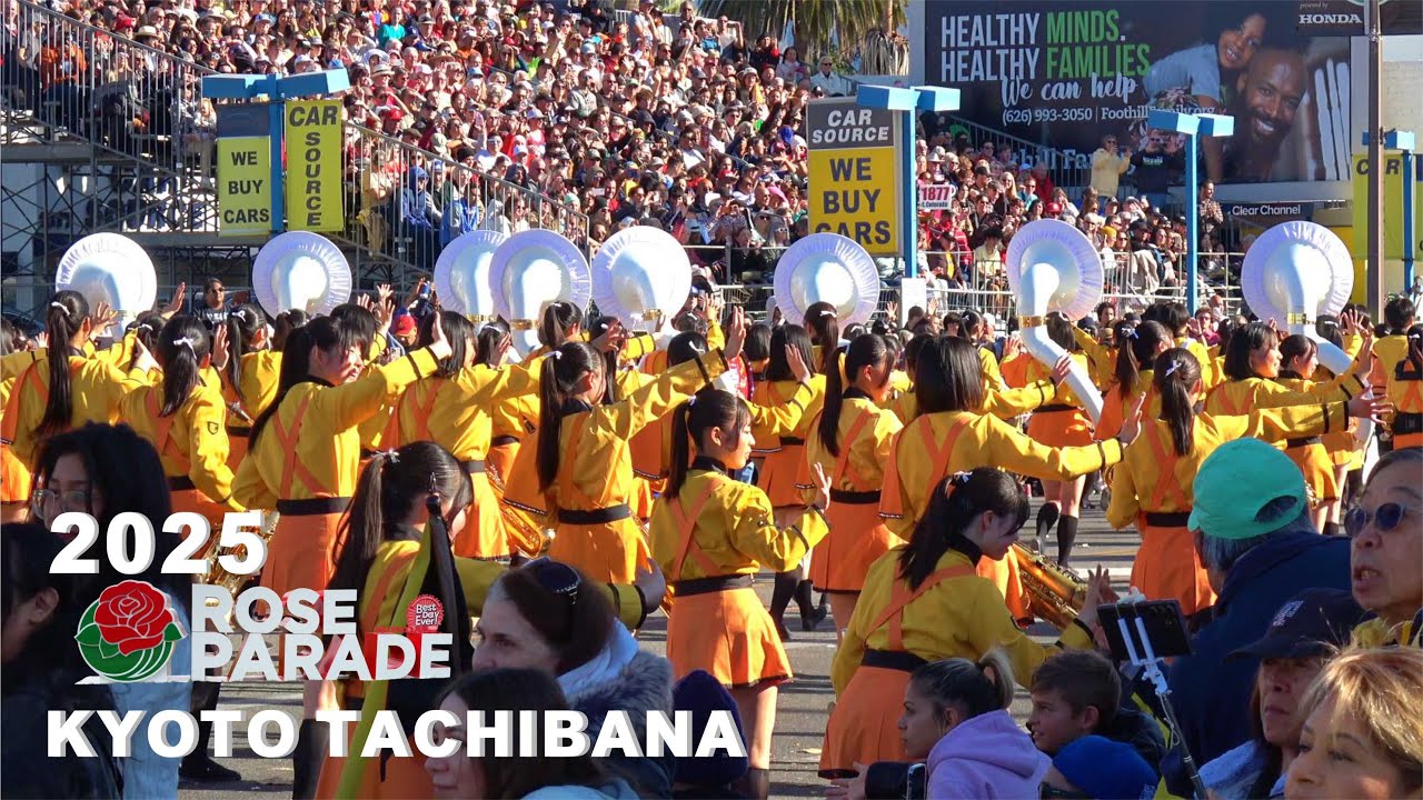 🔥🔥[Записать весь процесс] ГРУППА KYOTO TACHIBANA HS 2025 Rose Parade