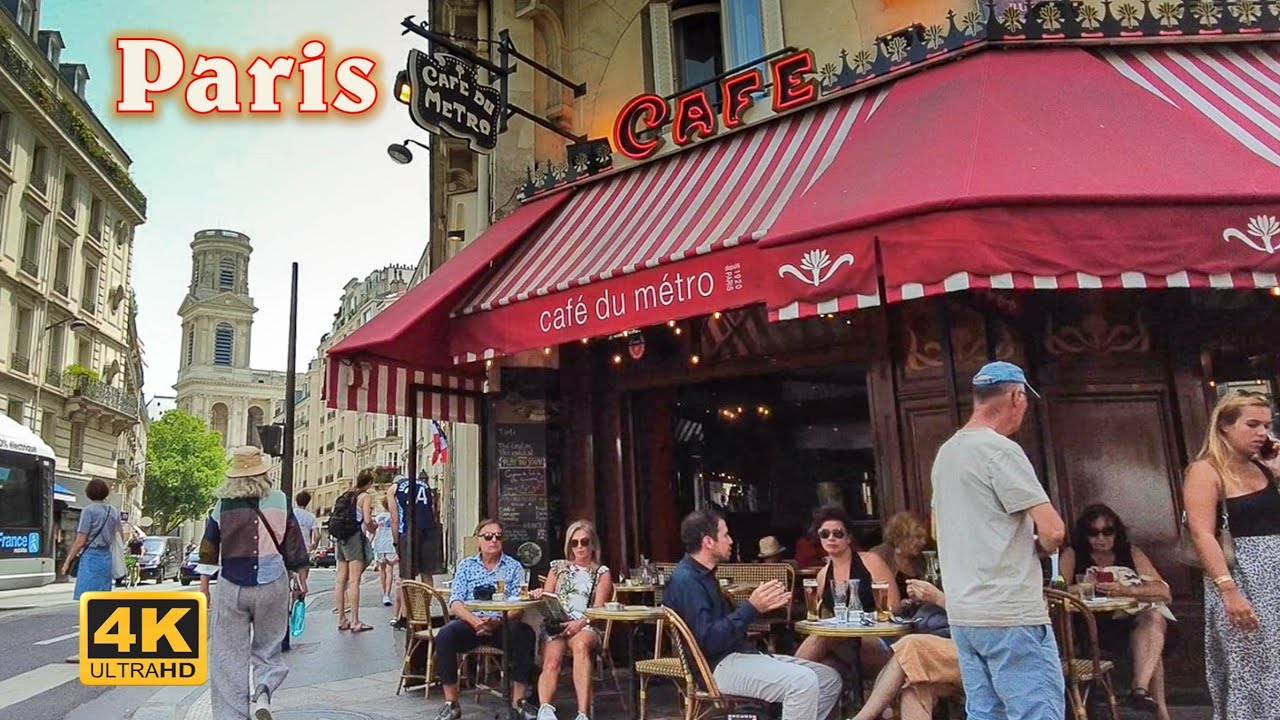 [4K] Paris Summer Walks, 6th Arrondissement of Paris,  Eglise Saint Sulpice ( Interiors )