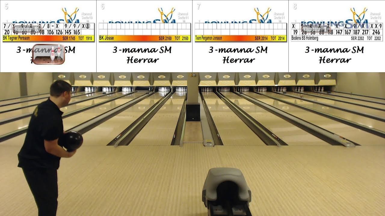 Bowling 3-Manna SM Herrar | Bana 5-8